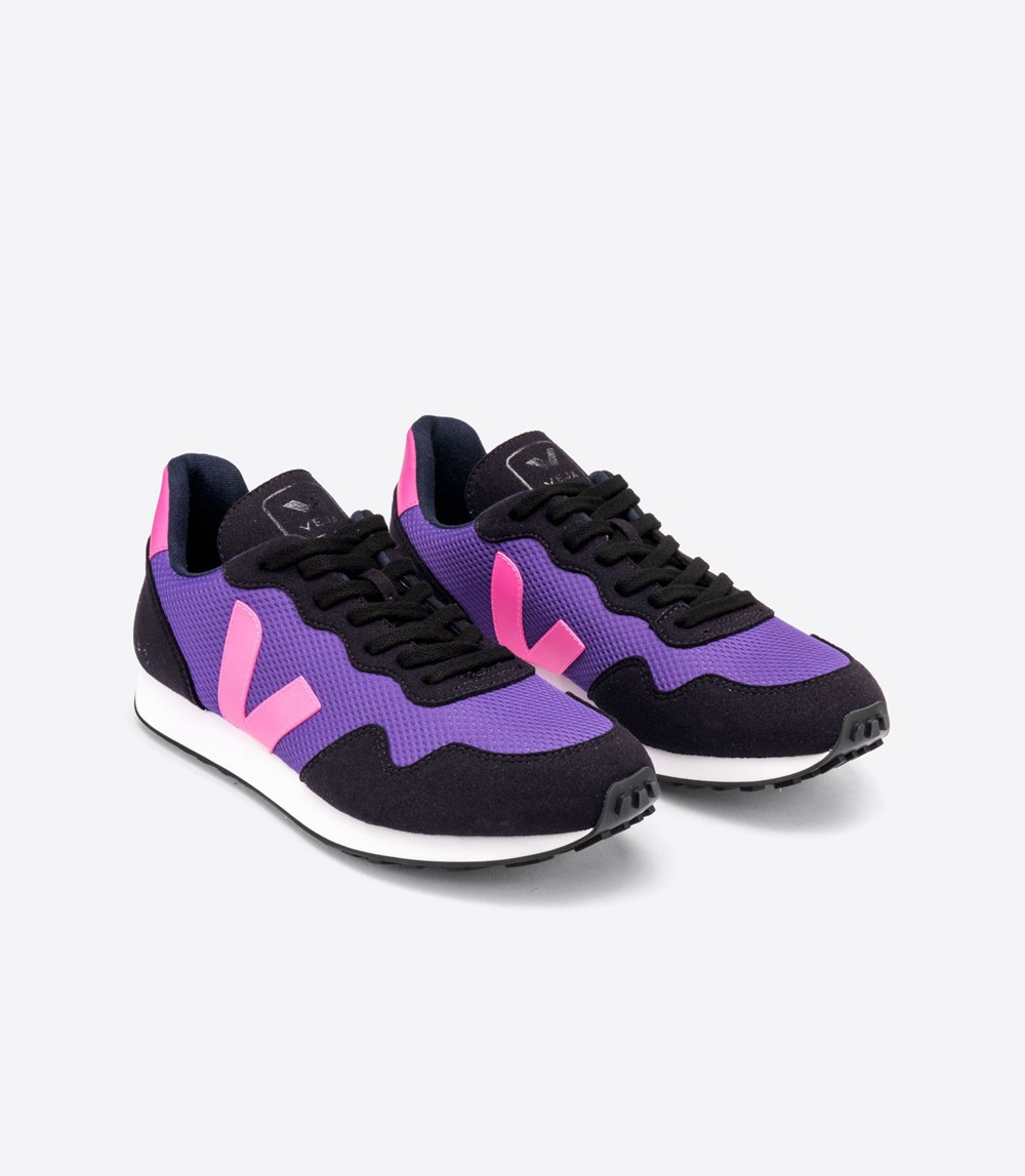 Veja Sneakers Womens - Sdu Rec Alveomesh - Purple/Black/Pink - 4705EGLUX